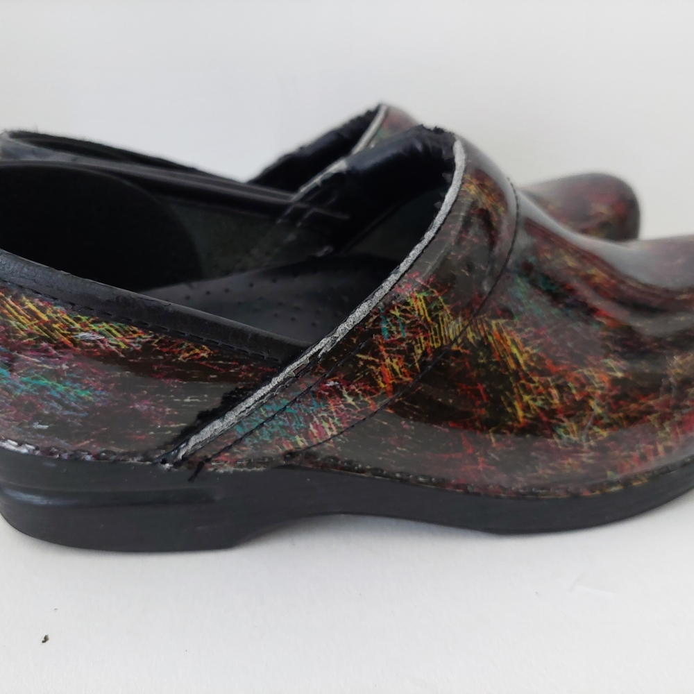 Dansko Multi-Color Brushstroke Clogs Size - image 7